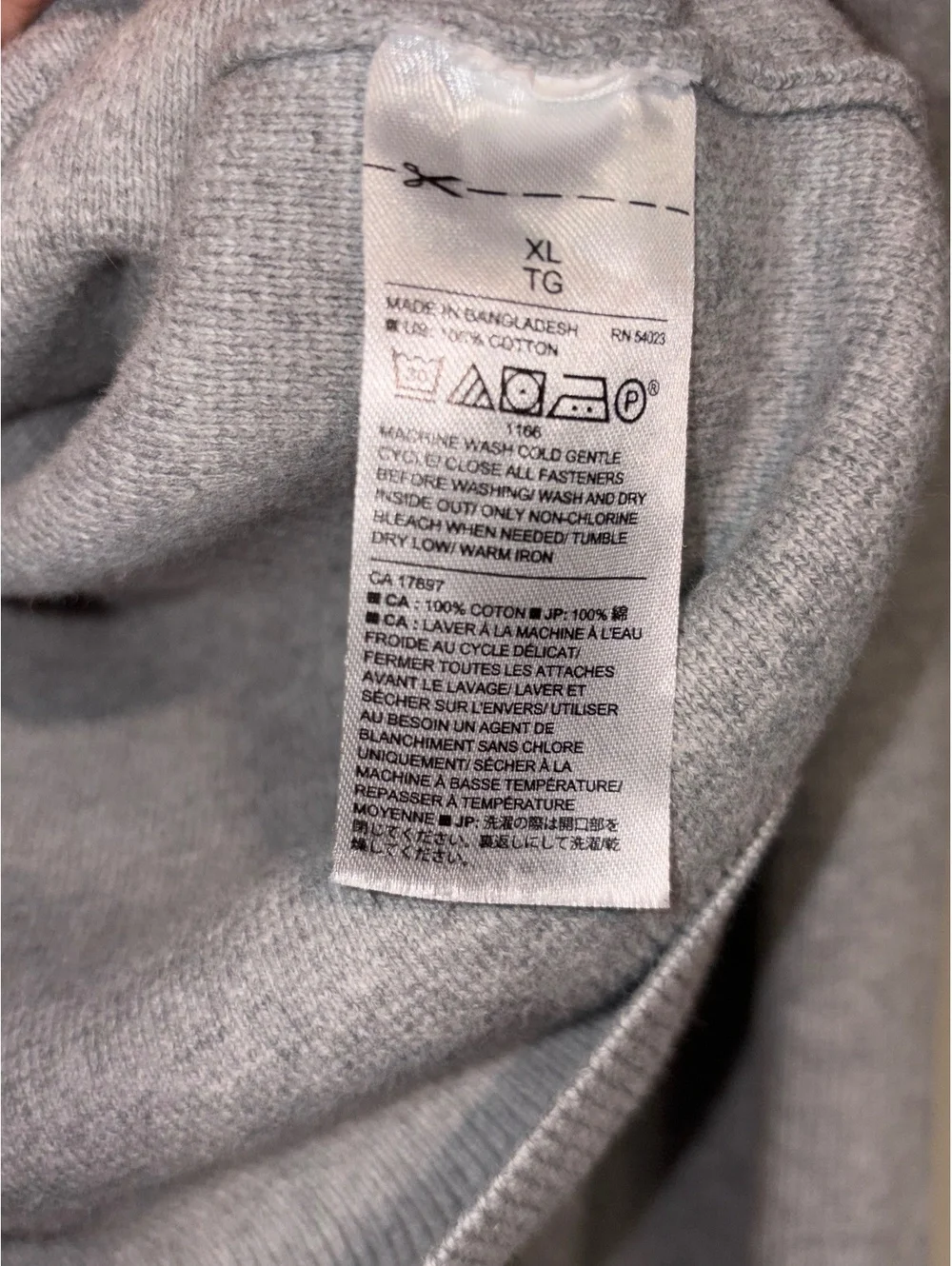 Banana Republic Men’s XL Gray Cardigan 100% Cotton V Neck Button Front Old Money